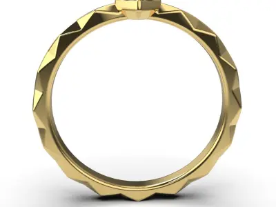 Rhombus Engagement Ring 3D print model