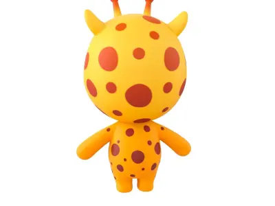 Character326 Rigged Giraffe 3D model