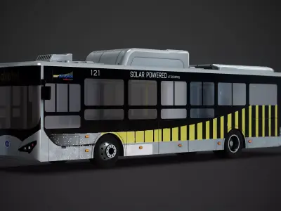 BYD K9 BUS Low-poly 3D model