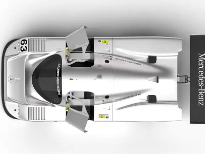 Mercedes Benz C9 GT 1987 Sauber Racing HQ 3d model 3D model