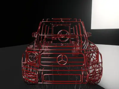 MERCEDES BENZ AMG DECORATIVE OBJECT Low-poly 3D model