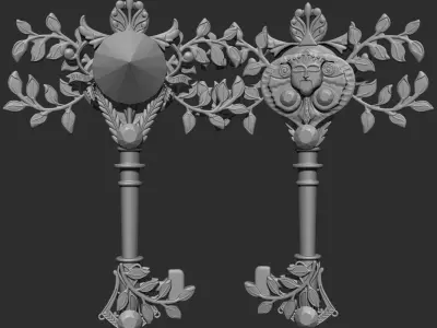 spring key 3D print model