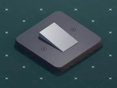 Free Modern Switch Light Free low-poly 3D model