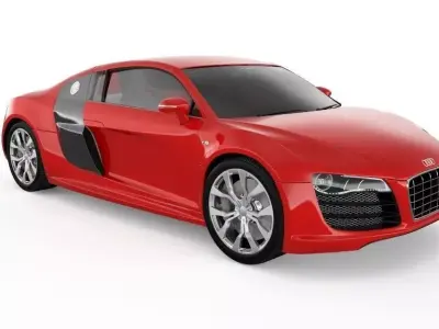 Audi R8 3D Sports Car Luxury vehicle 3D Model 3D model