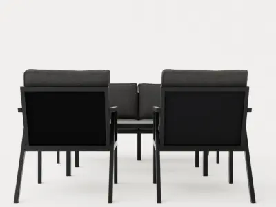 Rana sofa set Low-poly 3D model purchase