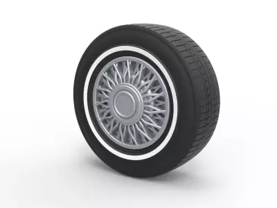 Wire wheel 4 Scale 1 to 10 3D print model