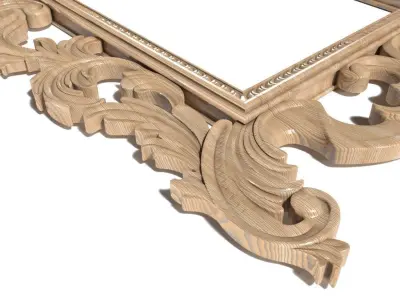 Frame-011 gold ornate frame 3D model