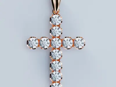Pendant  Spherical Cross 3D print model