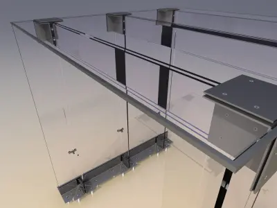 Glass arch or glass visor 3D model