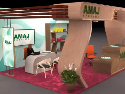 LOGISTICS STALLS Low-poly 3D model