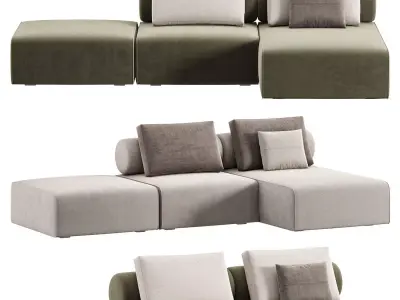 Shunto sofa by domkapa 3D model