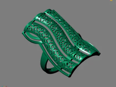 Women Plain Ring Ready STL Models Womens Ring 3d models 3D print model 26