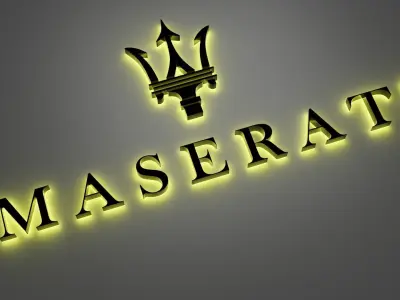Maserati 3d logo 3D model