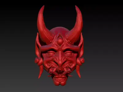 Oni Mask V2 3D print model