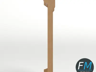 Gymnastic wall bars 3D model