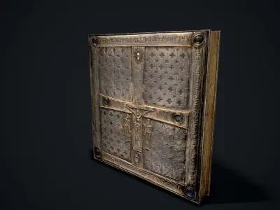 The Book Of Dimma - Holy Bible Low-poly 3D model
