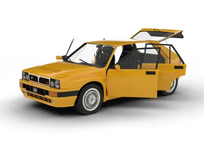 Lancia Delta HF Integrale 16v 1989 HQ  3d model 3D model