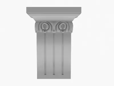 Scroll Corbel 30 3D model