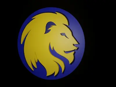 Lion Golden 3D model