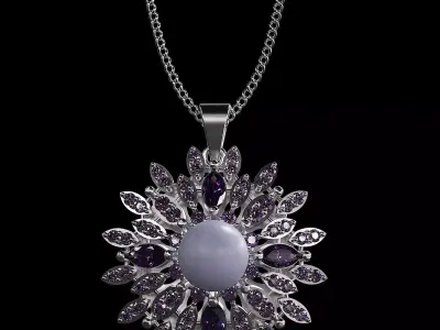  pearl pendant 3D print model