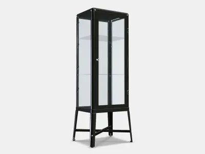 FABRIKOR Cabinets with glass doors Low-poly 3D model