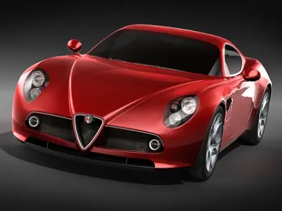 Alfa Romeo 8C Competizione MidPoly 3D model