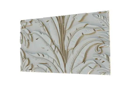 mural decor set wall panel 11 3D model