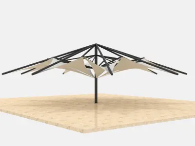 Garden Parasol 3D model