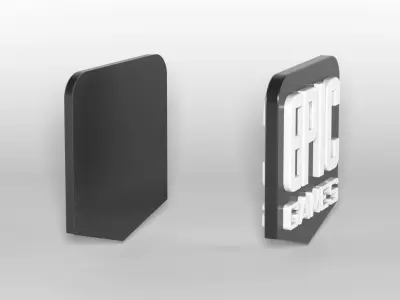 Epic Games Logo Low Poly for a very cheap price Low-poly 3D model