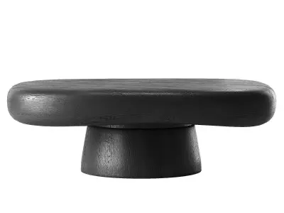 CB2 Derrico coffee side table 2 color options 3D model