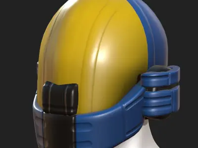 Helmet plastic mask protection pollution ball shaped Low-poly  Low-poly 3D model get
