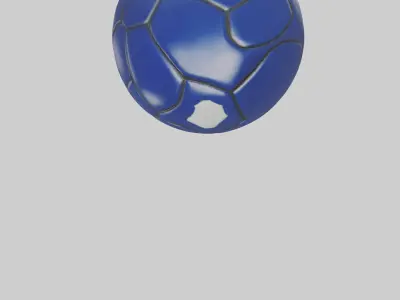 Football keychain model 3D model