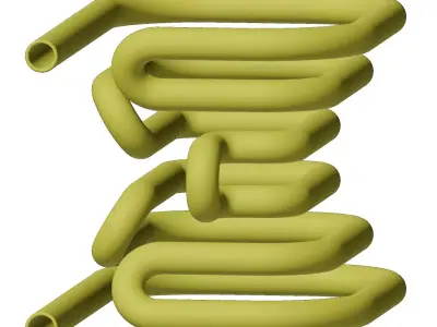 Plastic Physics Heating Coil Toy 3D model