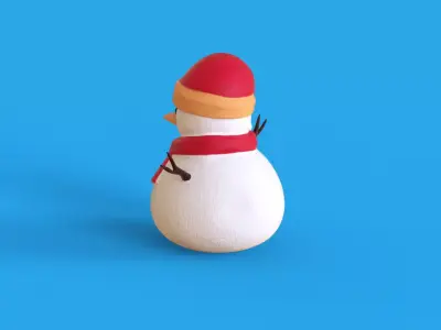 Snowman 3D print model