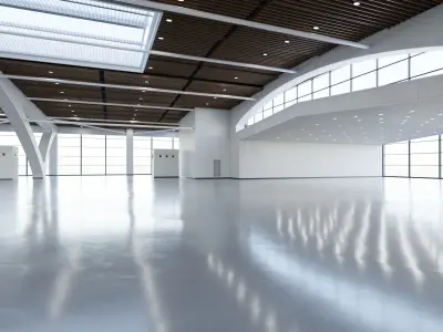 Exhibition Hall Interior 2 Low-poly 3D model