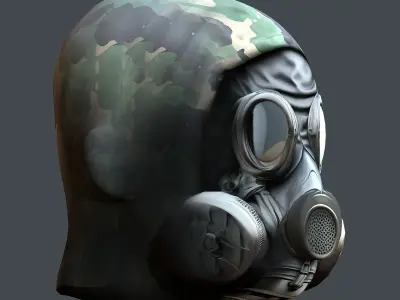 Helmet 3d model military combat Military Low-poly 3D model Low-poly 3D model buy