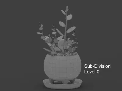 Xerosicyos danguyi Low-poly 3D model