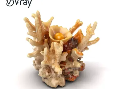 Floral Iron Handle Botanical Design model pack Low-poly 3D model