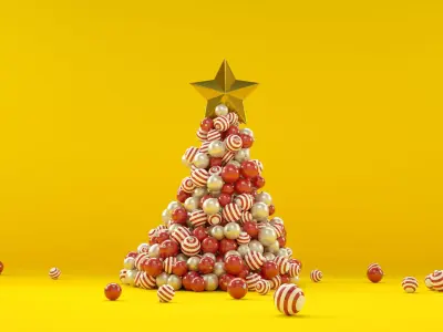 Christmas Sphere Tree  3D model