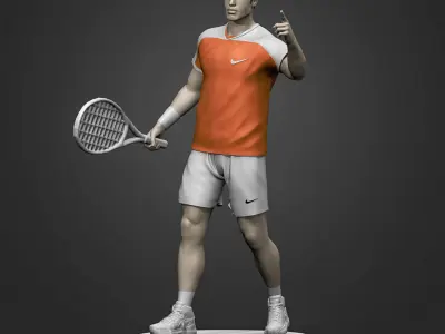 Carlos Alcaraz 3D Printable 3D print model