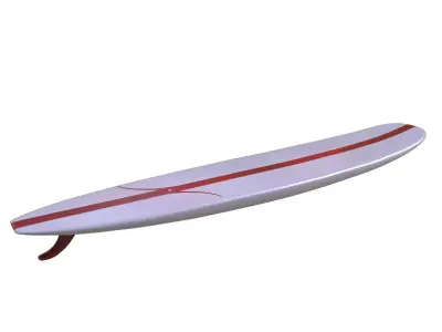 Surfboard Low-poly 3D model