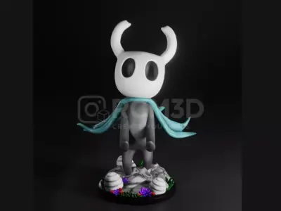 Knight from Hollow Knight joystick holder 3D print model