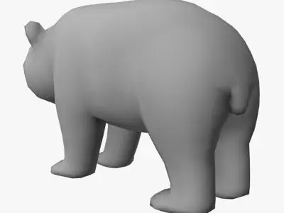 Low Poly Panda bear Low-poly 3D model