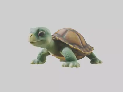 Baby Turtle Model 1 Low-poly 3D model