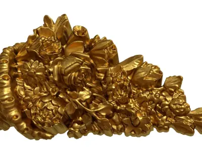 Classic decor ornament v-3D model 62 3D model