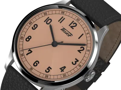 Tissot Heritage 1938 Automatic Cosc Brown 3D model