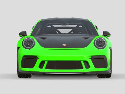 Porsche 911 GT3 RS 991 Weissach 3D model