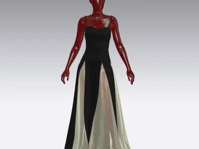 Paloma Dress 3D model