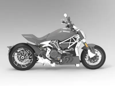 Motorcycle Ducati XDiavel S 2016 3D Model 3D model
