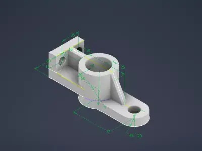  CAD engineering by Inventor Low-poly 3D model